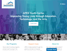Tablet Screenshot of apexyouthcenter.org